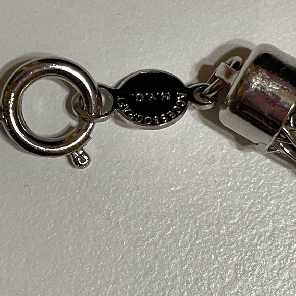 NOT FOR SALE Vintage signed ACCESSOCRAFT NYC mesh crystal choker - Picture 3 of 3